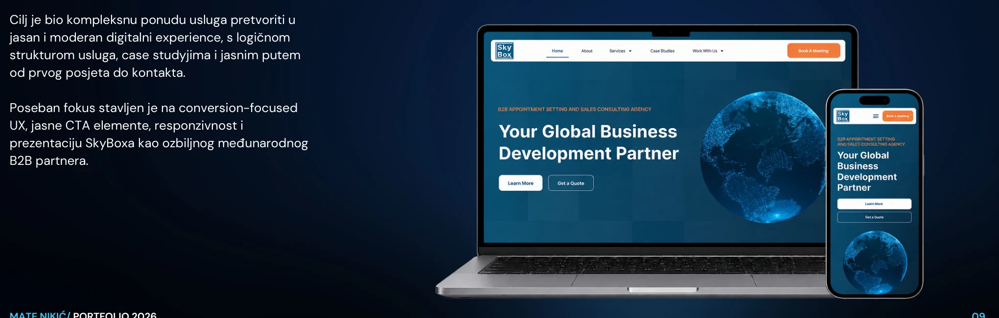 Skybox Sales – prikaz web projekta